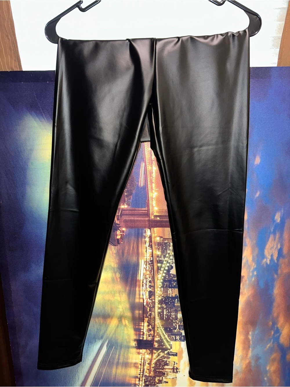 Leggings de Vinipiel Negros - Elásticos Estilo Rocker / Biker